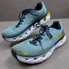 Hoka One One Shoes Women 9 Blue Elevon Running Walk Lightweight Padded Cushioned