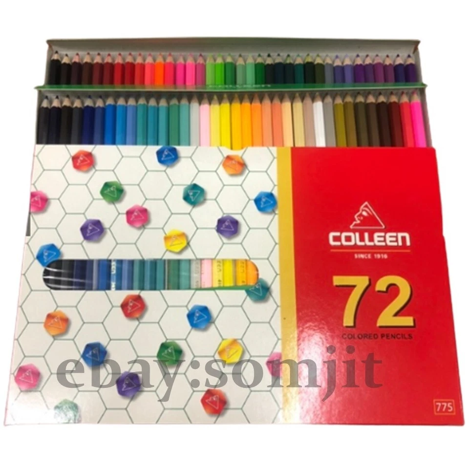 Colleen Lápices de Colores Madera 72 Colores Arte Pintura Regalo Dibujo Boceto Set 1 Caja Foto 2 de 4