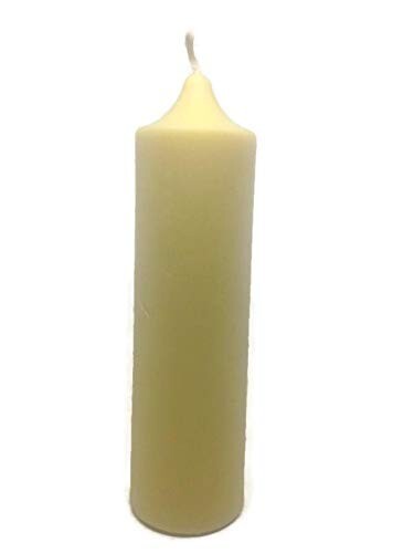 Set of 3 Organic Pure Natural Beeswax Pillar Candle 1.5 inch x 5 inch