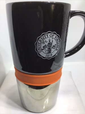 UNIVERSITY OF VIRGINIA COFFEE MUG. UVA TEA CUP MUG.  Art Deco Print  Mug. B230