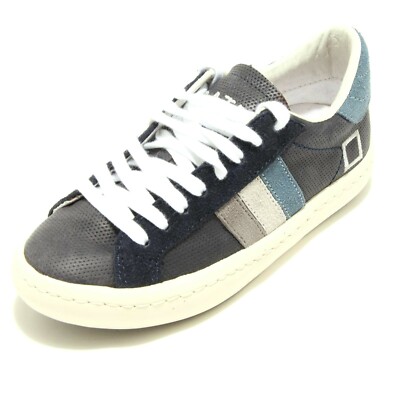 9190F blue sneaker D.A.T.E. KIDS HILL LOW JR 3 STORM MICRO PUNCH baby boy shoe