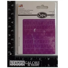 Cuttlebug Provo Craft Embossing Folder SPRING SET FLOWERS DOTS BACKGROUND #917