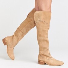 Matisse Skyline Suede Over-the-knee Boot Natural Size 6