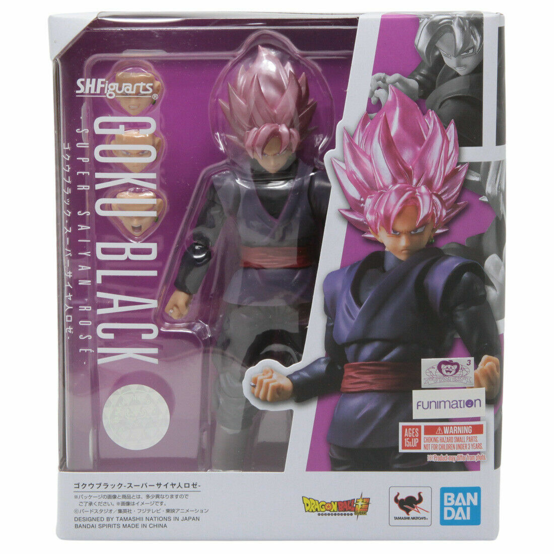 Review GOKU BLACK SH Figuarts Dragon Ball Super - SSJ Rosé - Bandai boneco  brinquedo em português 