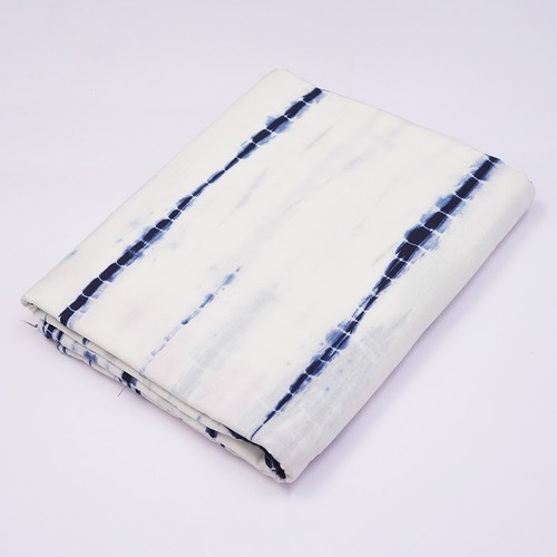 By The 2.5 Yard Hand Dyed Shibori Tie Dye Print Abur Blue Sewing Craft Soft Fab - Picture 2 of 7