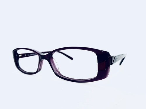 Calvin Klein CK Purple Rectangular Oval Lucite Frame Glasses CK7801 51 15 135