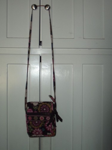 Bolso Bandolera Vera Bradley Marrón Rosa Flores Mujer - Imagen 7 de 8