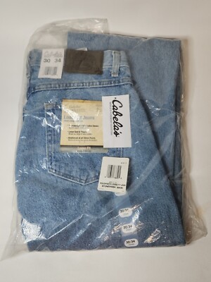 Cabela's 30x34 Jeans Roughneck Loose Fit Dark Stone Wash