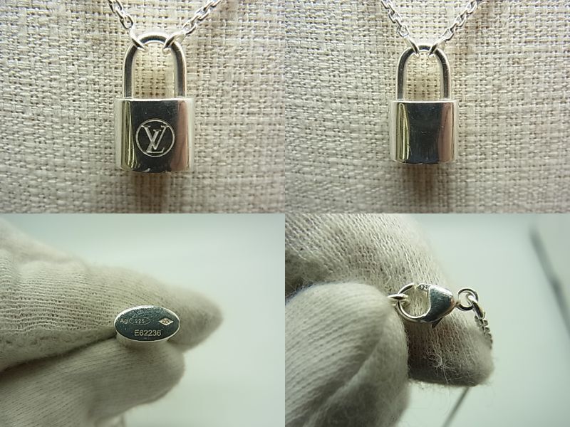 [Japan Used Necklace] Louis Vuitton Pandanti Lock… - image 3