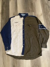 Vintage Wrangler Aztec Western Rodeo Pearl Snap Shirt 2XLT