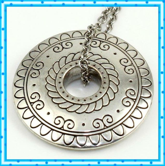 Brighton Retired Silver Pendant Necklace eBay