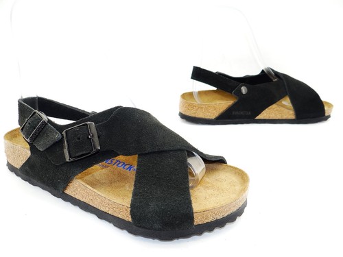 Birkenstock TULUM II VL Sandalen Sandaletten Hausschuhe Schwarz Leder Soft Gr.38 - Bild 4 von 11