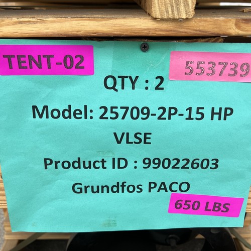 Grundfos Paco 25709-2P-15 HP VLSE 15HP Split Coupled Vertical Inline Pump W/ VFD - Picture 12 of 12