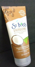 St Ives Scrub Energizing Coconut And Coffee 6 Oz 100 Natural Exfoliates NEW