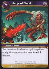 Juego de cartas coleccionables World of Warcraft Surge of Blood - Wrathgate 29/220