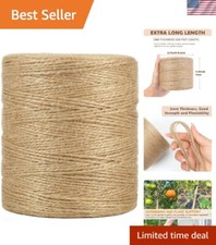 Versatile 1500ft Jute Garden Twine - Biodegradable 2mm for Crafts  Wrapping