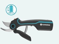 Gardena ASSISTCUT Powered Battery Rechargeable Bypass Secateurs Garden Pruner 