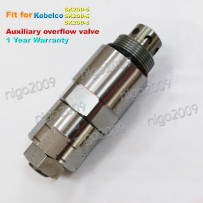 Fit Kobelco SK200-5 SK200-6 SK200-8 Auxiliary Overflow Valve 1-Year Warranty *