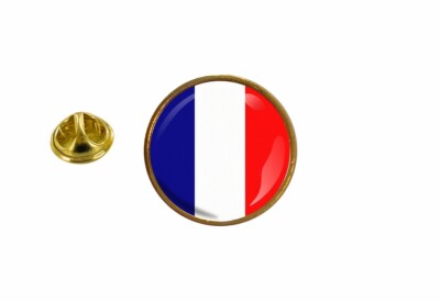 Porte-clés Rond Drapeau Français - Cocarde Tricolore Imprimée Sur Tissu - Neuf Fabriqué En France