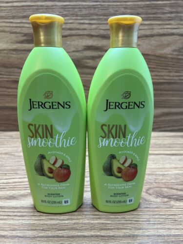 Jergens Skin Smoothie Body Lotion Avocado & Apple 10 Fl Oz x 2 New