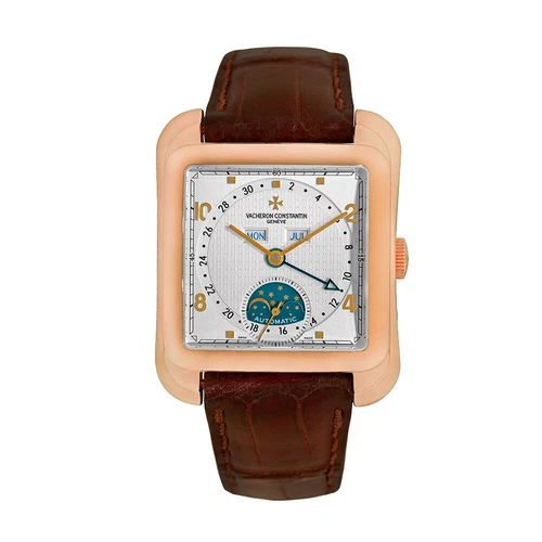 VACHERON CONSTANTIN 18K Rose Gold 35mm Toledo 1952 Calendar Moonphase 47300