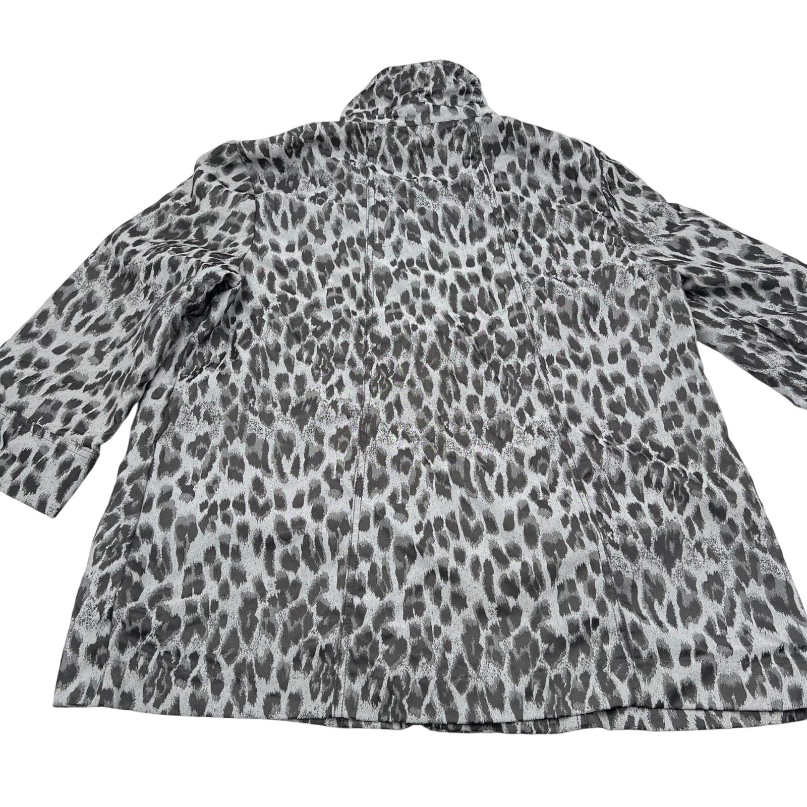 Ruby Rd. Womens Leopard Print Zip-Up Jacket Size … - image 4
