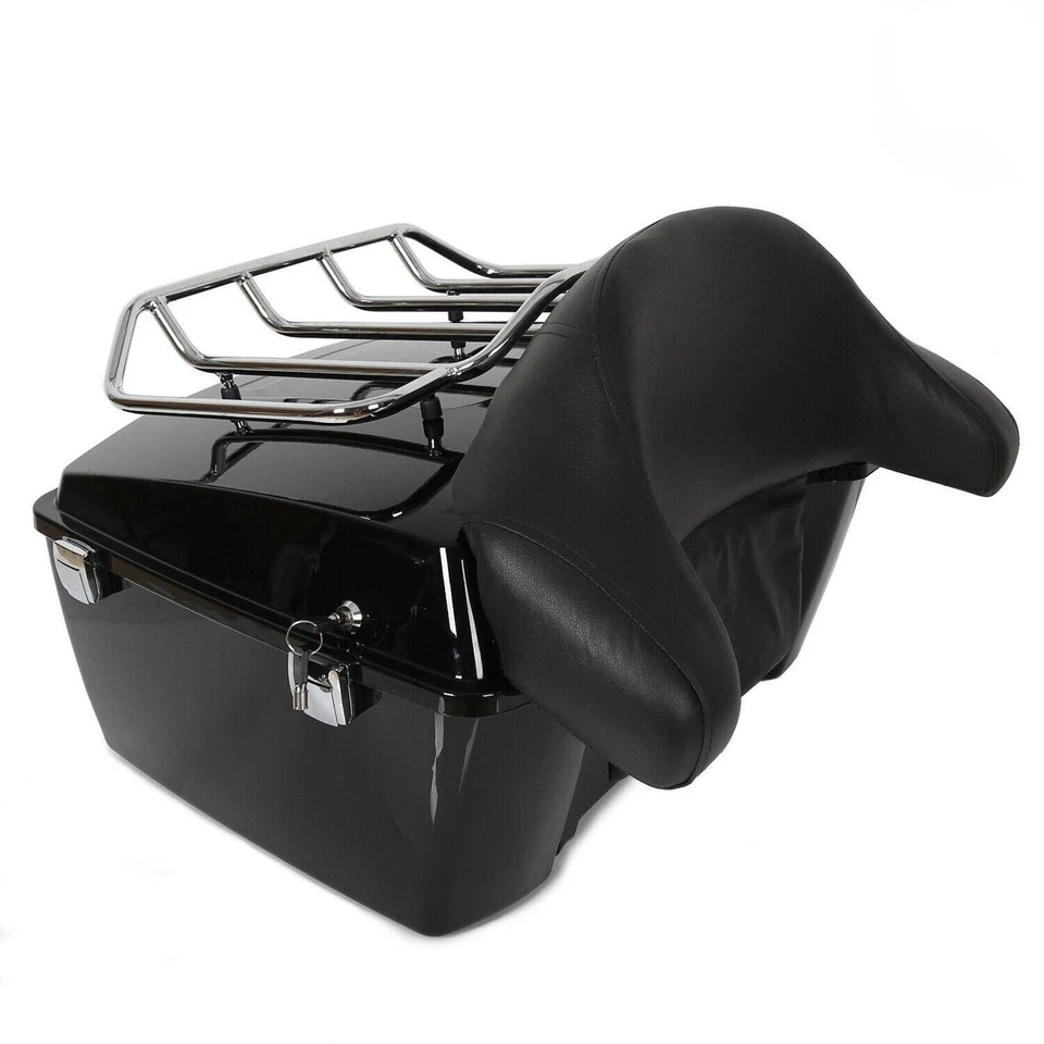 Soporte de respaldo de maletero de equipaje King apto para Harley Street Road Glide 09-13 Foto 4 de 4