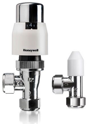 Honeywell VTL200-15A Chrome TRV with Lockshield