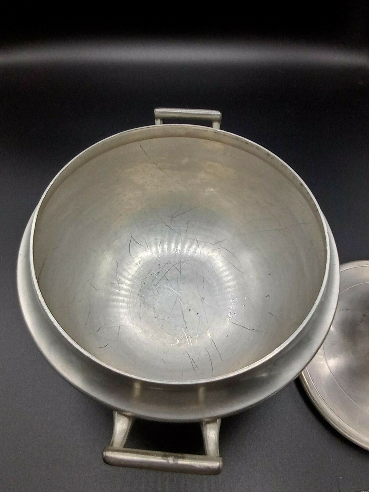 Vintage Woodbury Pewter Footed Bowl with Handles and Lid eBay