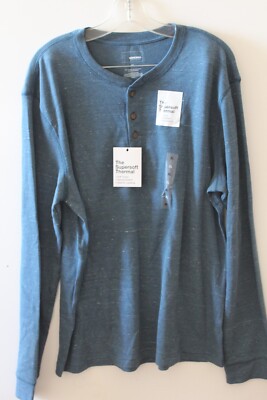 Sonoma Supersoft Thermal Blue Shirt Sz XL NWT $30 L#527 - Main Image