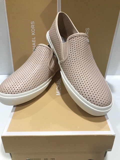 michael kors pink slip on shoes