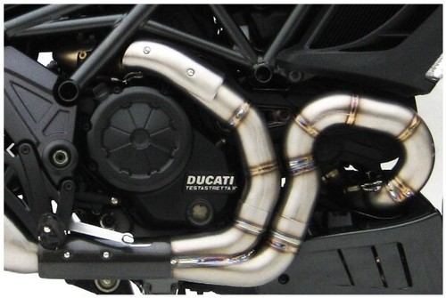 DUCATI DIAVEL 2011-2018 ZARD ITALIA STEEL BLACK RACING EXHAUST SILENCER - Picture 3 of 3