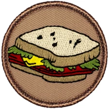 Sandwich Patrol Patch - 2" Round Embroidered Patch