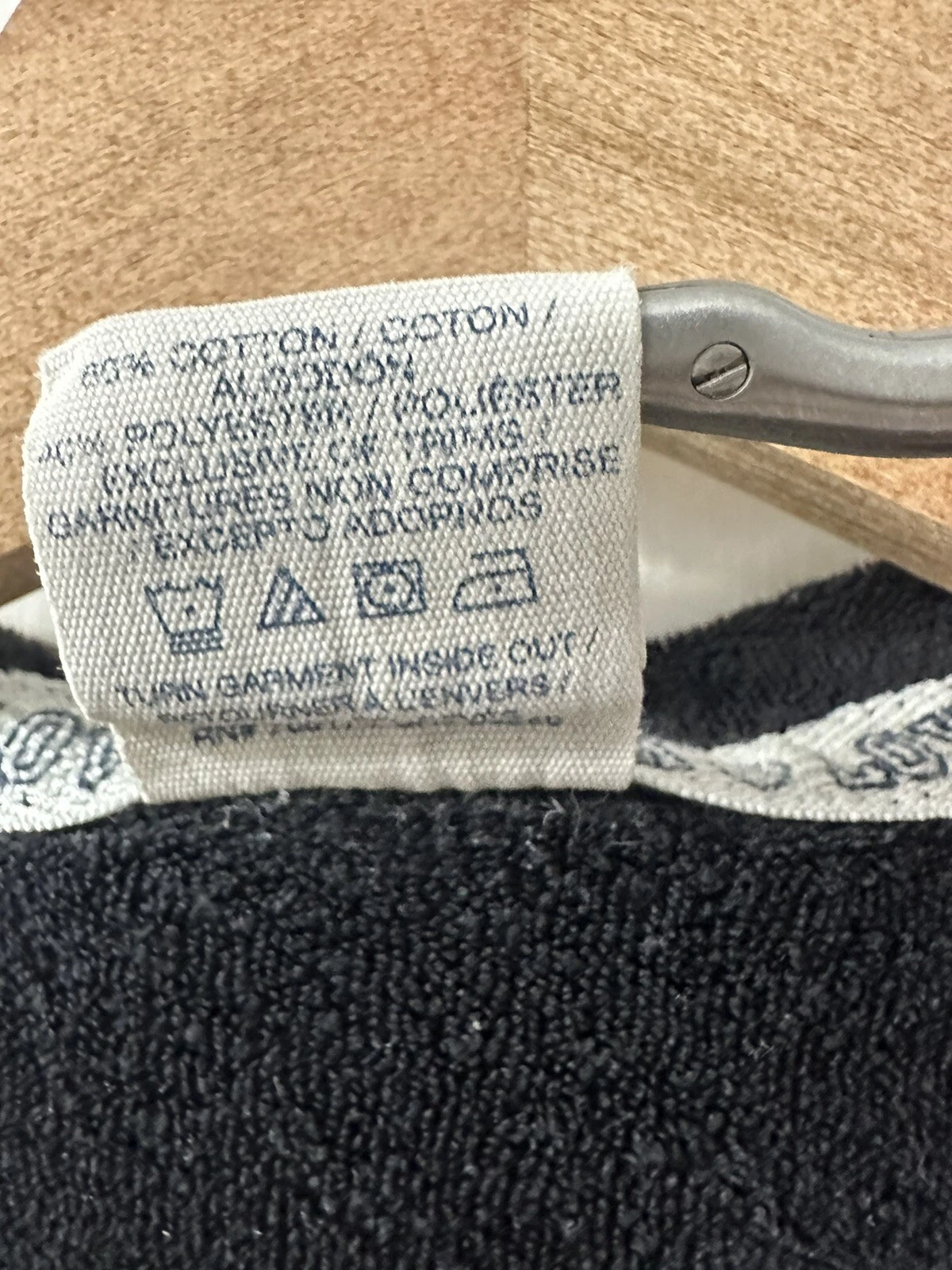 UNDERCOVER Felpa con cappuccio zip intera Victoria Secret Pink nera bianca logo classico taglia S linea lunga