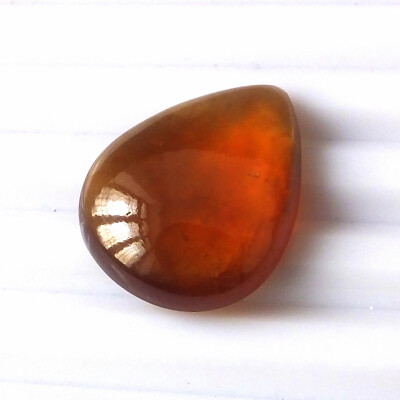 Orange Garnet Cabochon 22.45 Carat Natural Hessonite Garnet Oval Loose  Gemstone