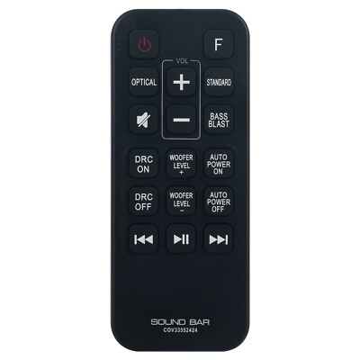 New COV33552424 Replace Remote for LG Soundbar SJ2 160W 2.1 Channel Sound Bar
