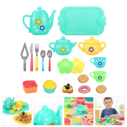 Kids Role Play Toy Kids Tea Party Set Pretend Play Food Set Tea Party Play Food