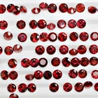 Wholesale Lot of 2.5mm Round Facet Mozambique Garnet Loose Calibrated Gemstone