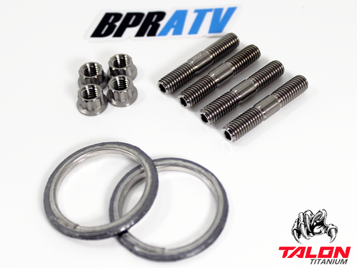 Kit de reparación de escape Can-Am Outlander 650 570 BPRATV tacos de titanio tuercas y juntas - Imagen 7 de 24