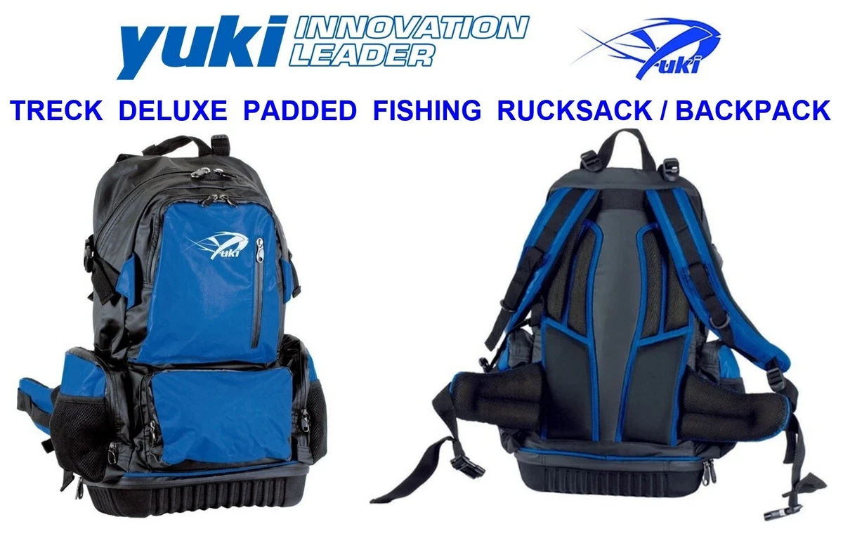 YUKI TRECK DELUXE PADDED FISHING RUCKSACK BACKPACK COARSE SEA FISHING  TACKLE BAG