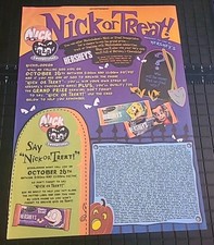 Nick Or Treat Hershey Sweepstakes 2002 Print Ad 8x11 