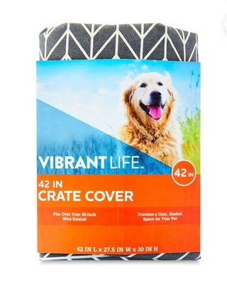 Vibrant Life Dog Crate Cover - 42'' Length NEW