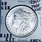 1884 O BU GEM MORGAN SILVER DOLLAR UNC MS+++ U.S. MINT RARE COIN 8854