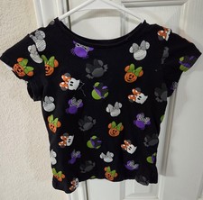 Disney Girls Youth Medium M 7/8 Mickey Mouse Halloween Shirt Disneyworld