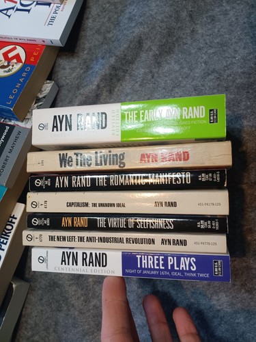 Ayn Rand 26 Book Collection Lot: Hardcovers + Paperbacks, Objectivist Newsletter - Picture 9 of 14