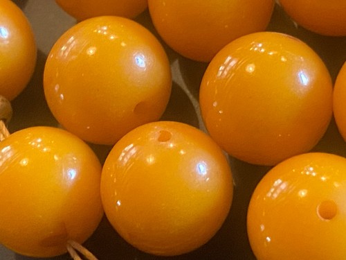 VTG ANTIQUE LOT OF 23 EGG YOLK BUTTERSCOTCH BALTIC AMBER BAKELITE NECKLACE BEADS - Picture 19 of 24
