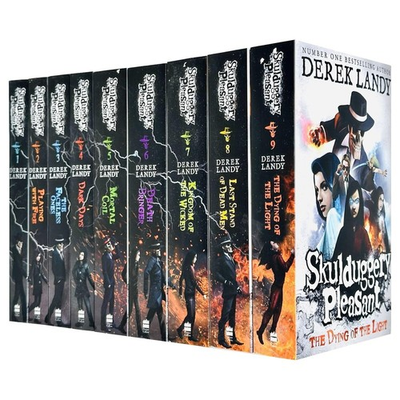 #ad Skulduggery Pleasant by Derek Landy: Books 1 9 Set Ages 11 Paperback $65.69