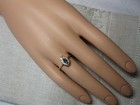 Diamond Sapphire Engagement Wedding Ring 14K Gold Lovely — photo 5