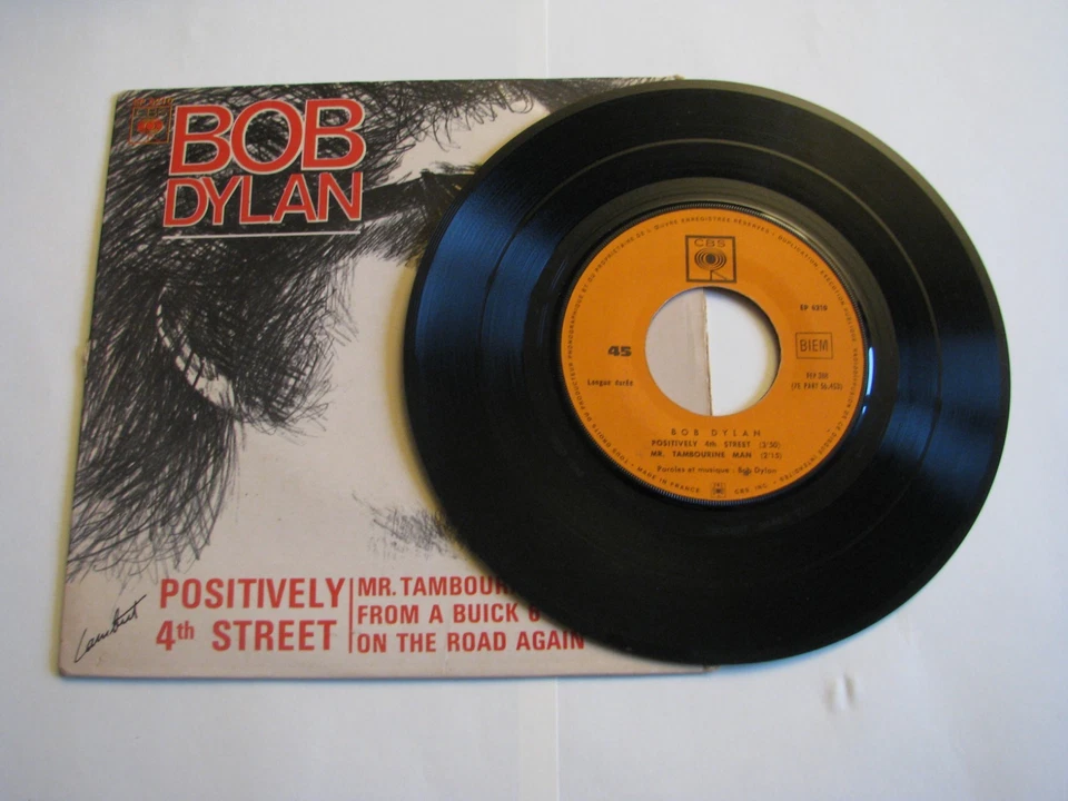 EP 45 tours Bob Dylan - Positively 4th Street - France 1965 - Photo 3/4