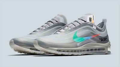 Off-White × Nike Air Max 97 Grey AJ4585-101 Men's Size Authentic